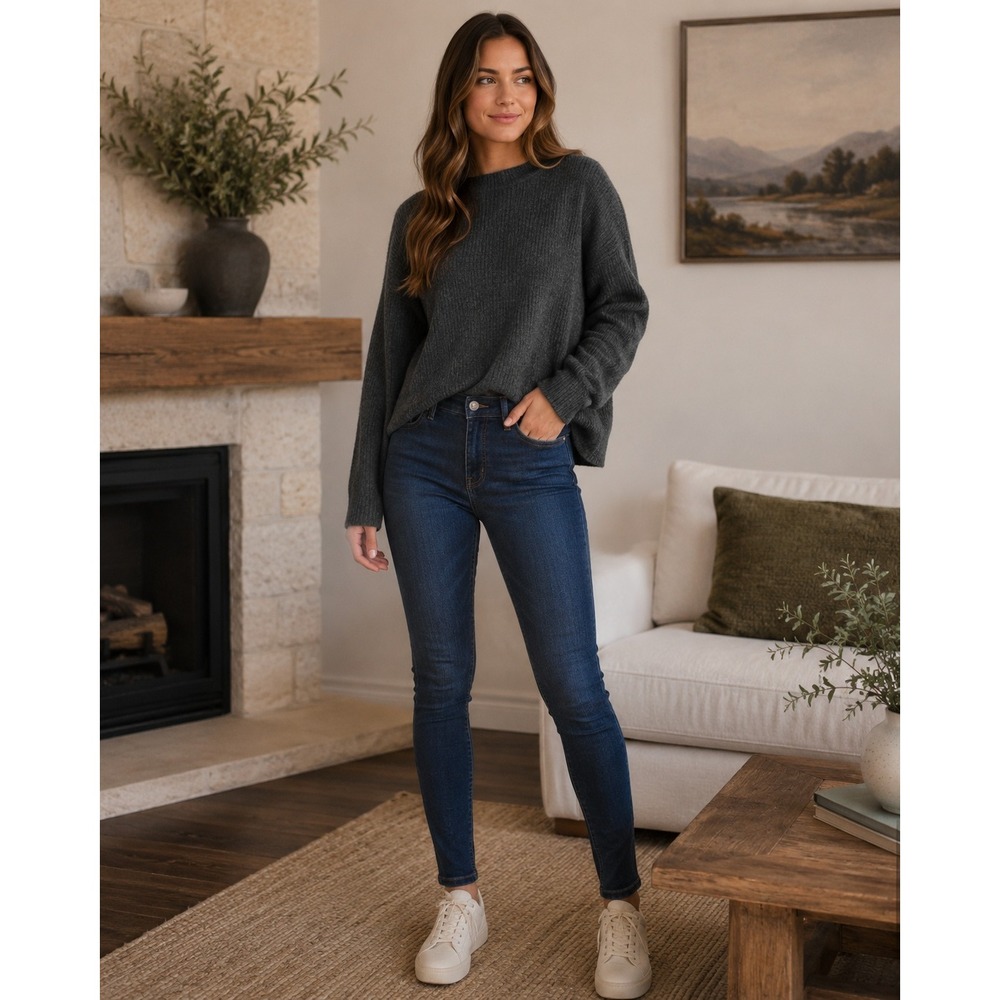 J.Crew Jeans Women 28 Blue Toothpick High Rise‎ Skinny Denim Classic Preppy